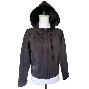 Marc‎ New York Performance Cropped Jacket Hooded Sexy Mesh Back Pockets sz Small